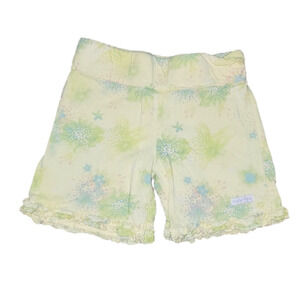 Naartjie Yellow Shorts with Floral Pattern